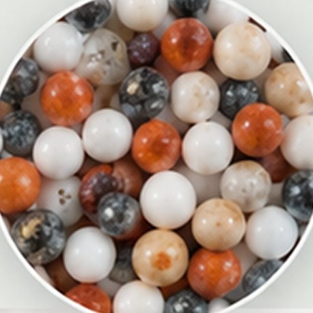 Mineral beads in Nuori Blend V1