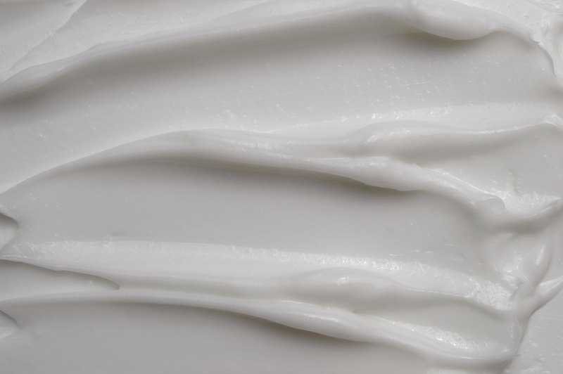 A swipe of moisturiser