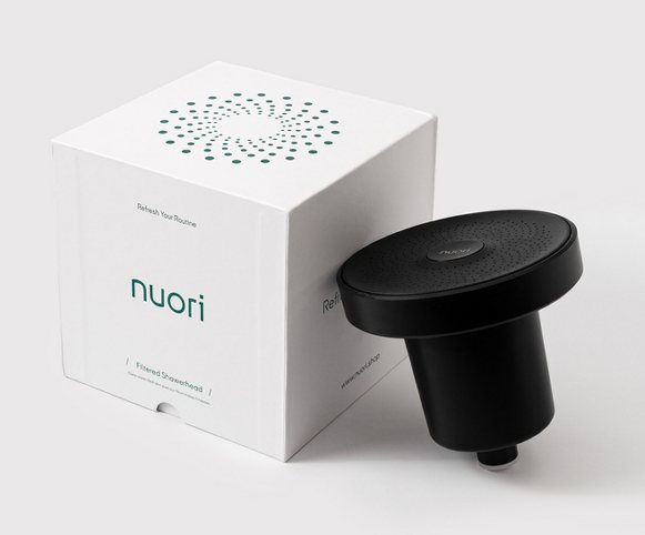 Nuori showerhead in Black